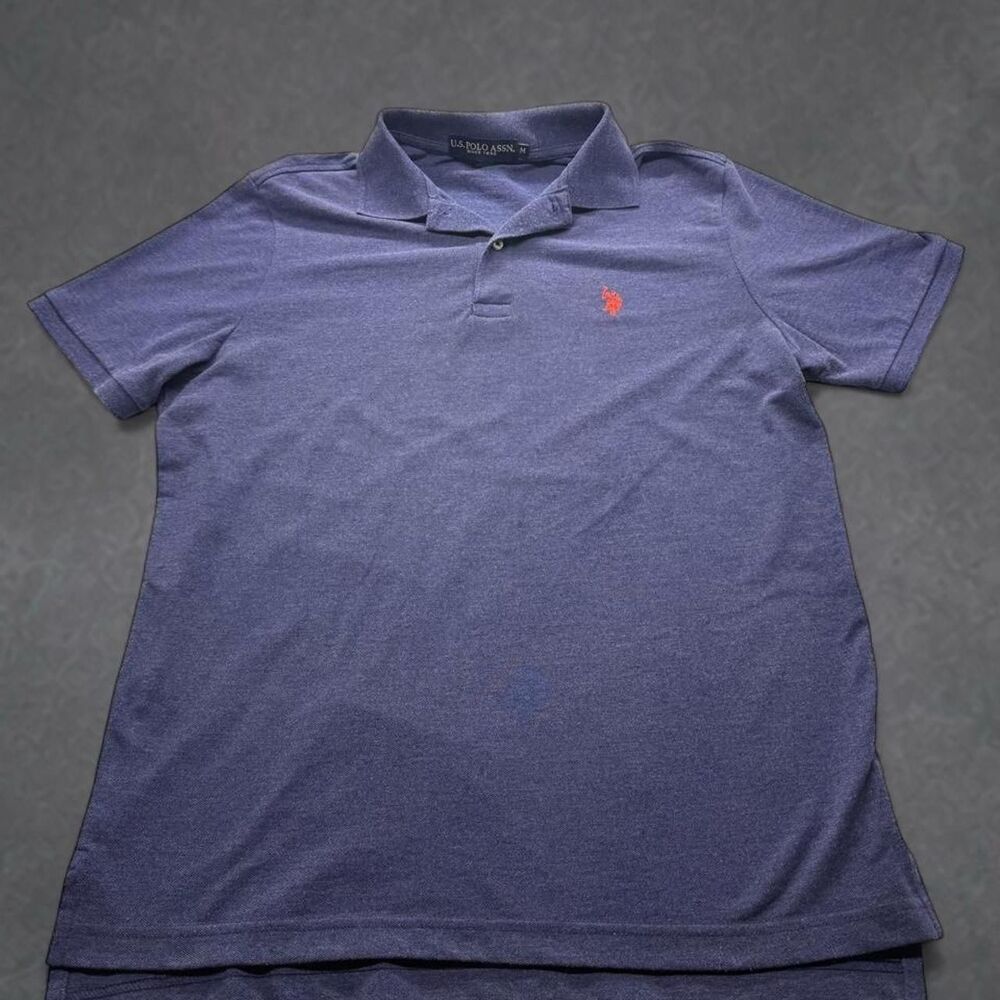 Us-polo-assn Men's Navy and Blue Polo-shirts